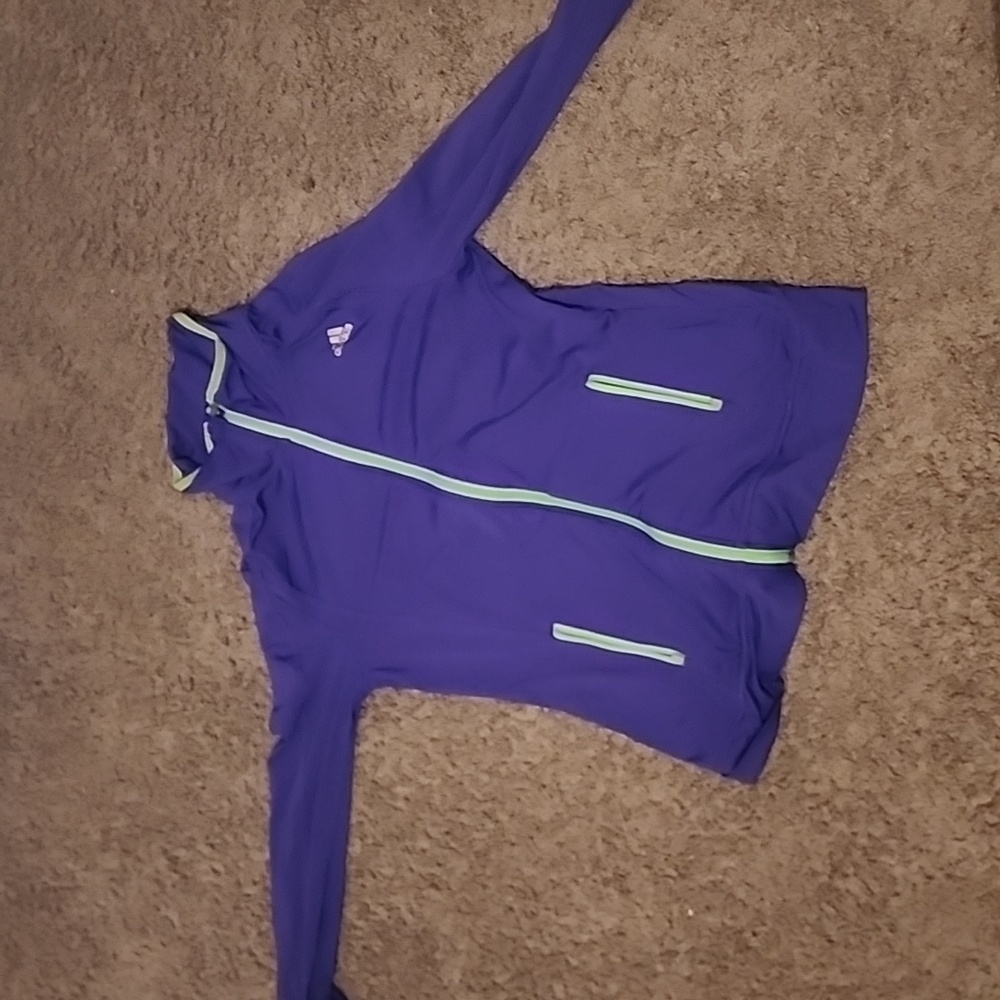 Purple Addidas climawarm jacket